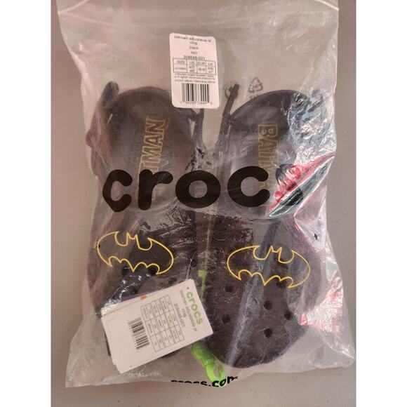 New Crocs Batman Adjustable SR Clog US- M7/W9 Unisex Black - Picture 9 of 10